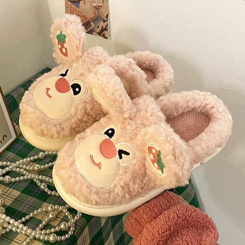 Reindeer Fluffy House Slippers