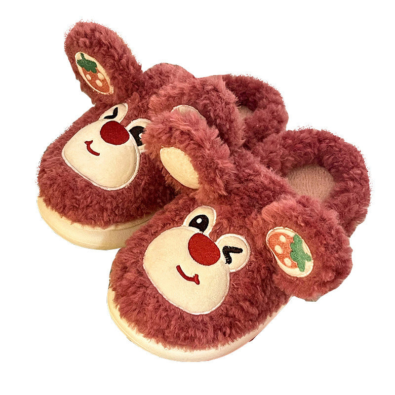 Reindeer Fluffy House Slippers