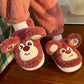 Reindeer Fluffy House Slippers