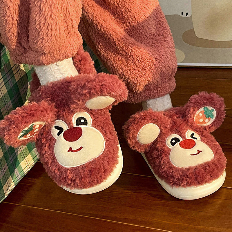 Reindeer Fluffy House Slippers