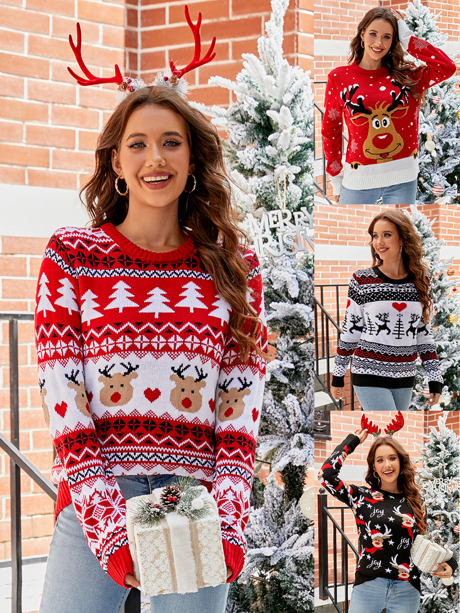 Reindeer Ugly Christmas Crewneck Sweater