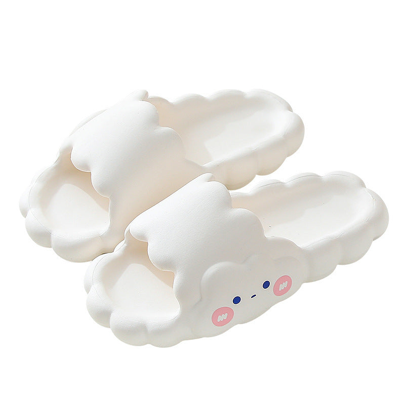 Comfy Soft Smiley Cartoon Cloud Slides