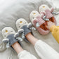 Christmas Rudolph Reindeer Fuzzy House Slippers