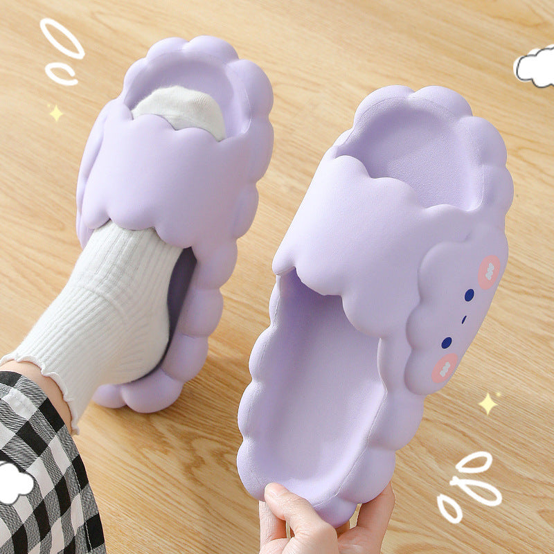 Comfy Soft Smiley Cartoon Cloud Slides